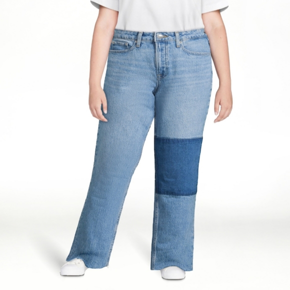 Free Assembly Women's Jeans High Rise Straight Jeans - Picture 4 of 4